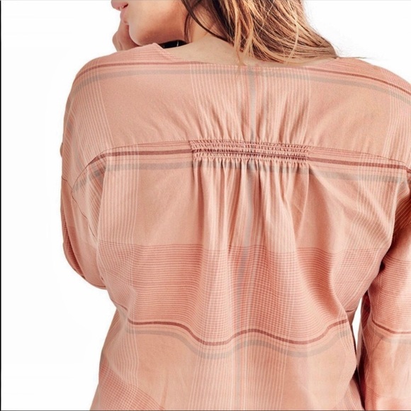 ♻️DONATED 10-24-25♻️ MADEWELL Long Sleeve Button Down Plaid Top Morningview - Picture 7 of 8